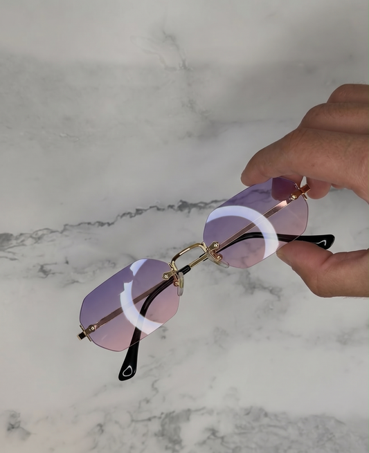 משקפי שמש "Techno Pink Gray"