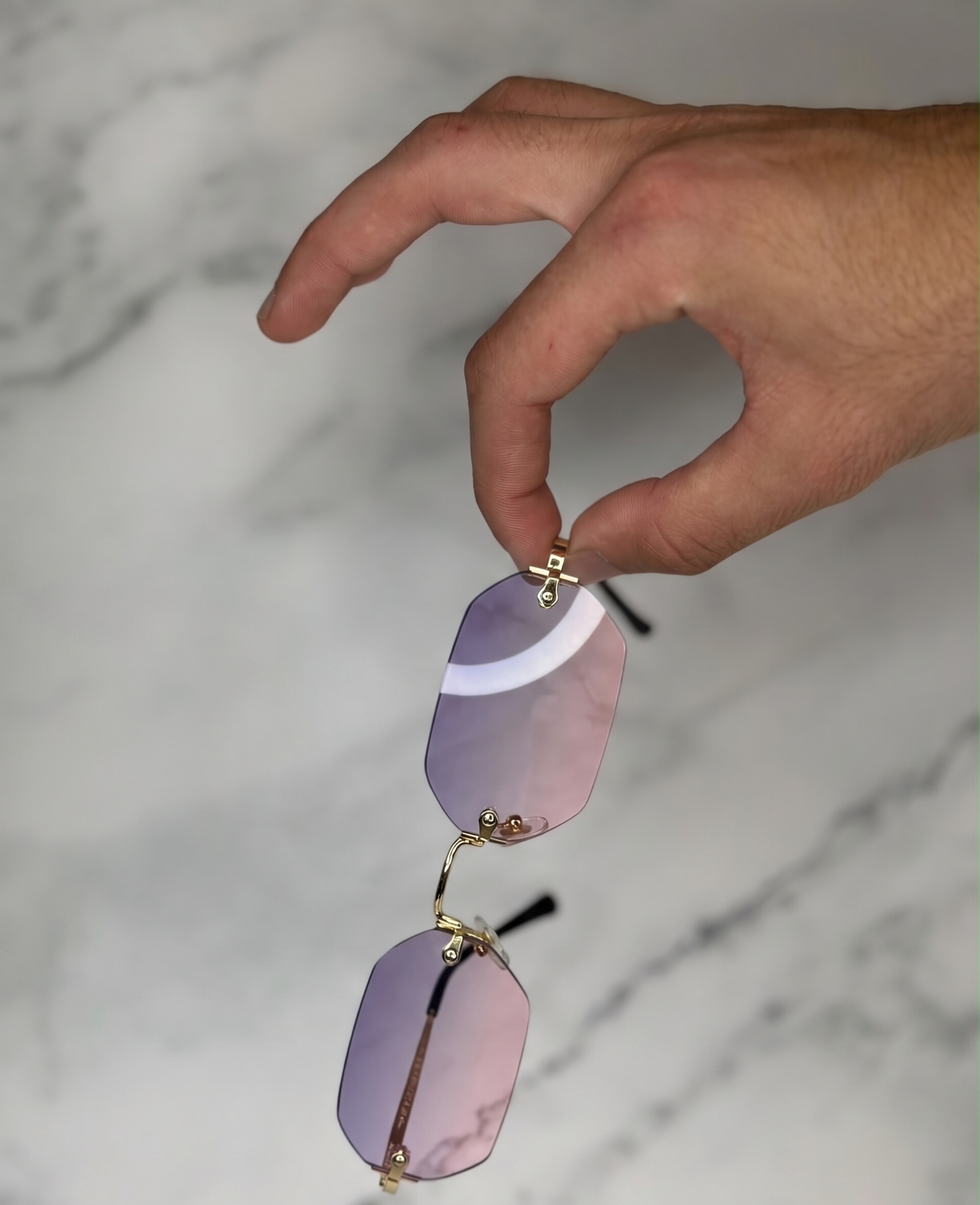 משקפי שמש "Techno Pink Gray"
